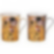 Набор кружек lefard Поцелуй (г. климт) 2 шт. 300 мл, кремовая, серая 