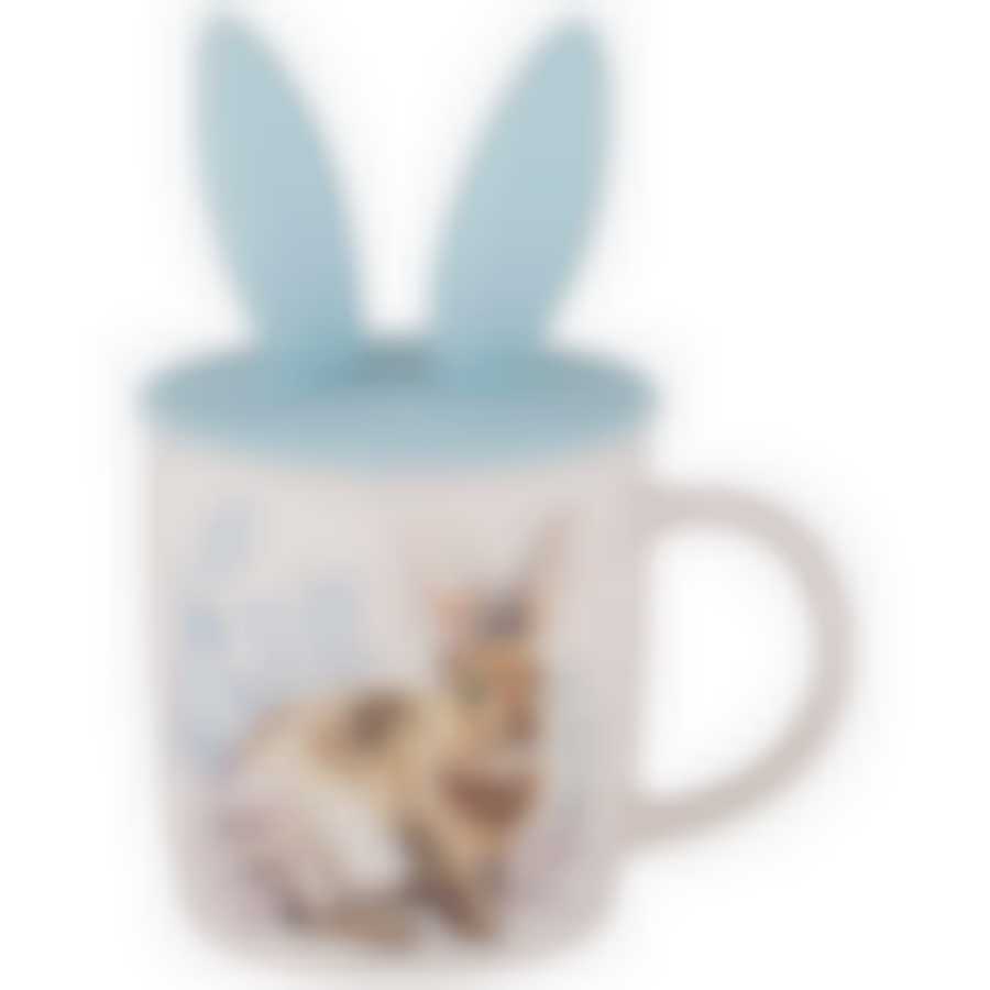 Кружка lefard bunny с сил. крышкой, 12/8,5*9см 400мл