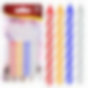 Свечи для торта с подставками. Набор 8шт., 6х0,5см NEW