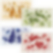 Разделочная доска  "Зайцы на лужайке". Размер 29х17см.  4диз. NEW