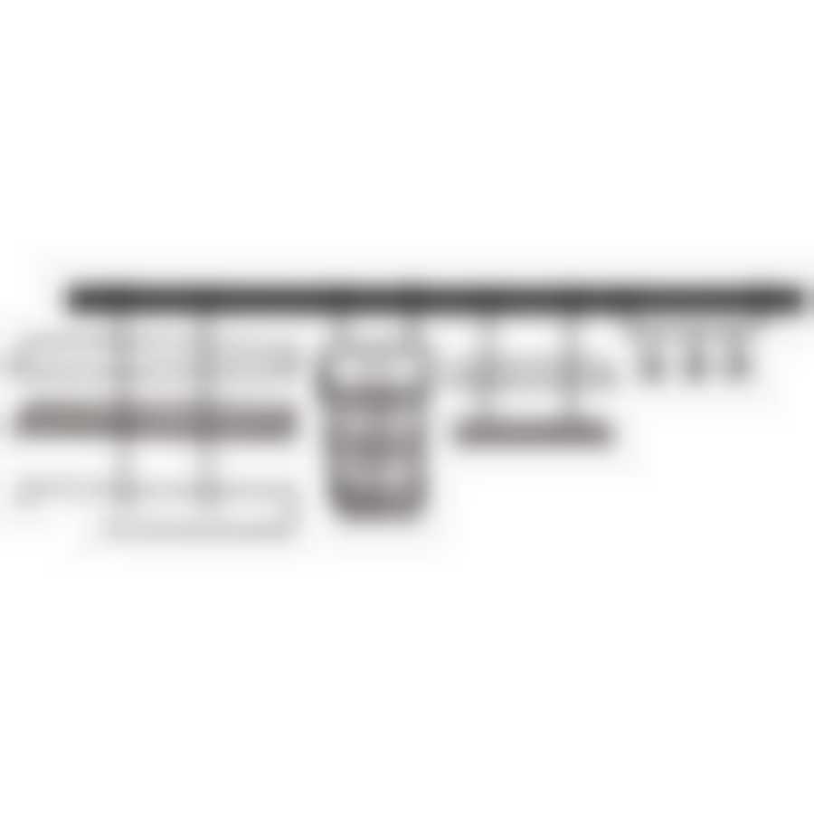 Рейлинговая система 64*11*20 см цвет: черный