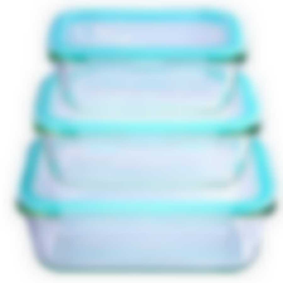 Набор жаровень из 3-х шт.стекло/пласт,LR