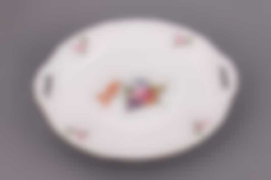 Блюдо круглое Cesky Porcelan Мейсенский Букет, D=28 см