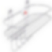 Полка в ванную 4 крючка овальная МВ