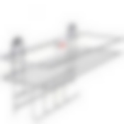 Полка в ванную 4 крючка МВ