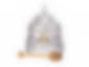 Банка для меда с бантиком "МУЗА". д=11 см.в=14 см.