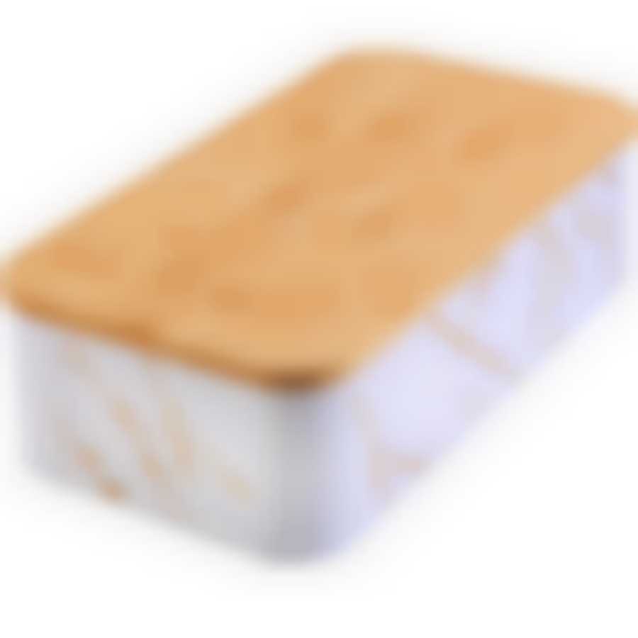 Хлебница 43х23,5х13,5 см белый.мраморMB