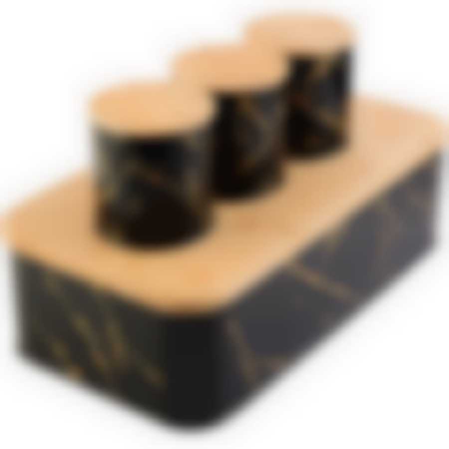 Набор из хлебницы и 3-х банок для сыпMB