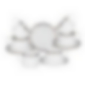 Чайный набор lefard Glamour 12 пр. на 6 пер. 300 мл синий 