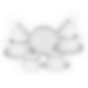 Чайный набор lefard Glamour 12 пр. на 6 пер. 300 мл голубой 