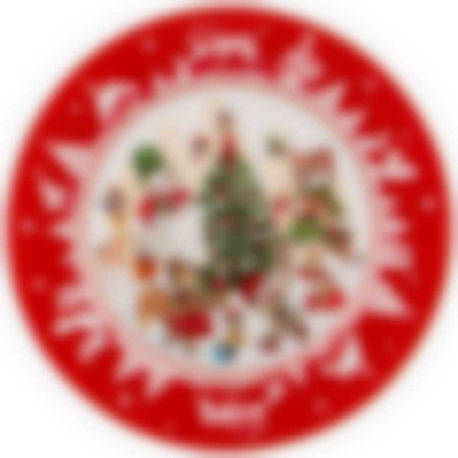 Тарелка закусочная lefard Елка 19см красная 