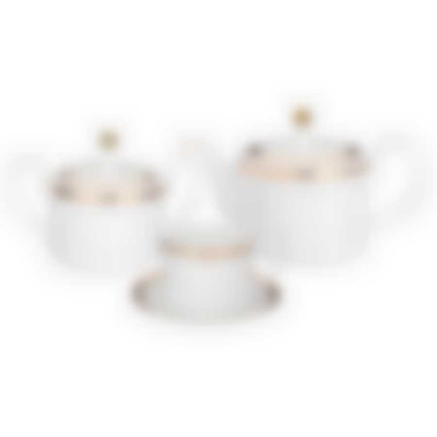 Чайный сервиз lefard Crown 14 пр. на 6 пер. золотой 