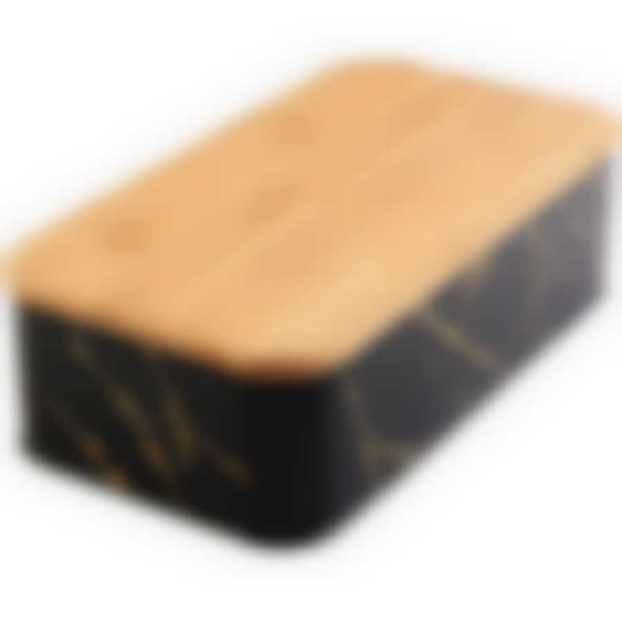 Хлебница 43х23,5х13,5см черный мраморMB