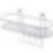 Полка в ванную 4 крючка овальная (34,5*12,5*21см)