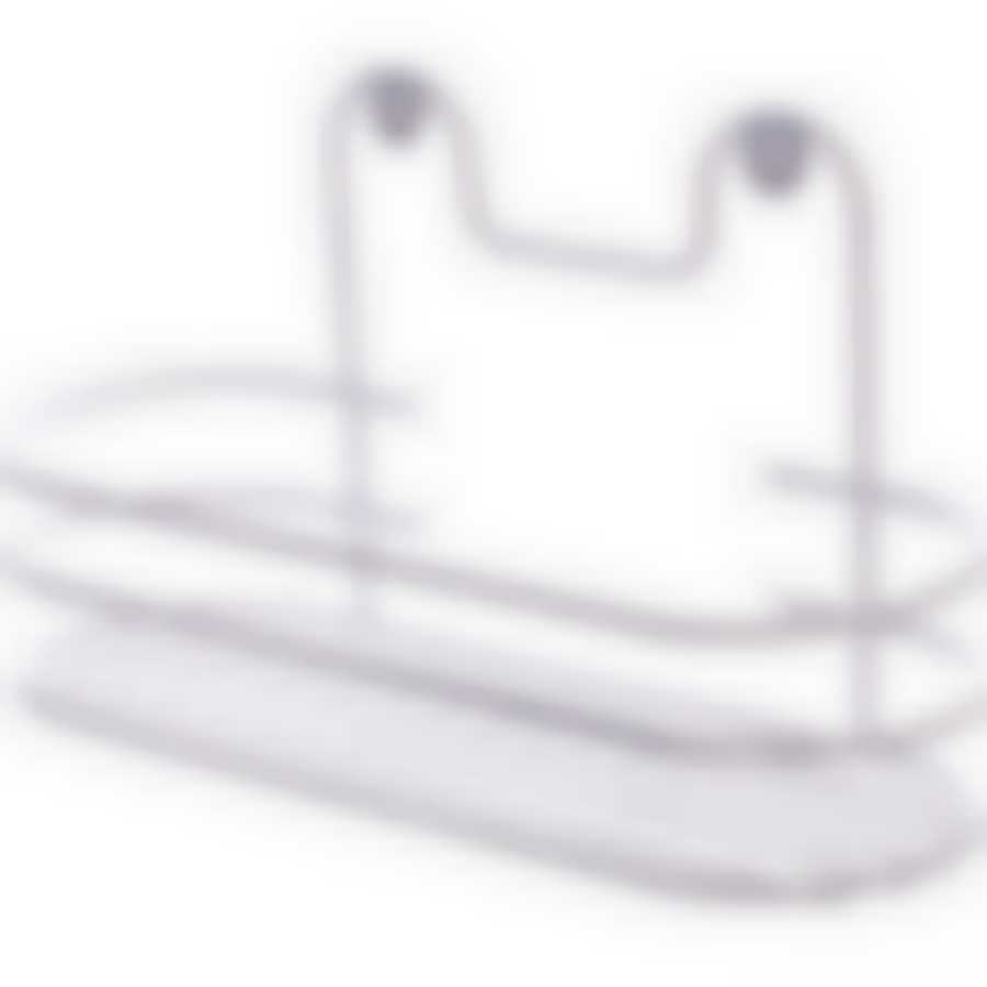 Полка настенная овал (26,5*9,5*13см) белая