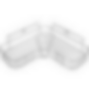 Полка угловая 1 секционная (26,5*26,5*6,5см) хром