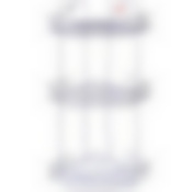 Полка угловая 3 секции хром