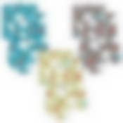 Прихватка с рукавицей "Зайцы в лесу". Набор из 2 предметов. 3цв. NEW