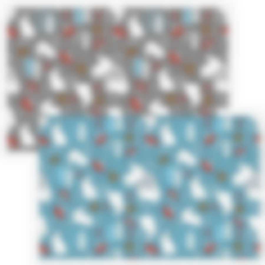 Салфетка "Зайцы в лесу". Размер 41х26см.  2цв. NEW