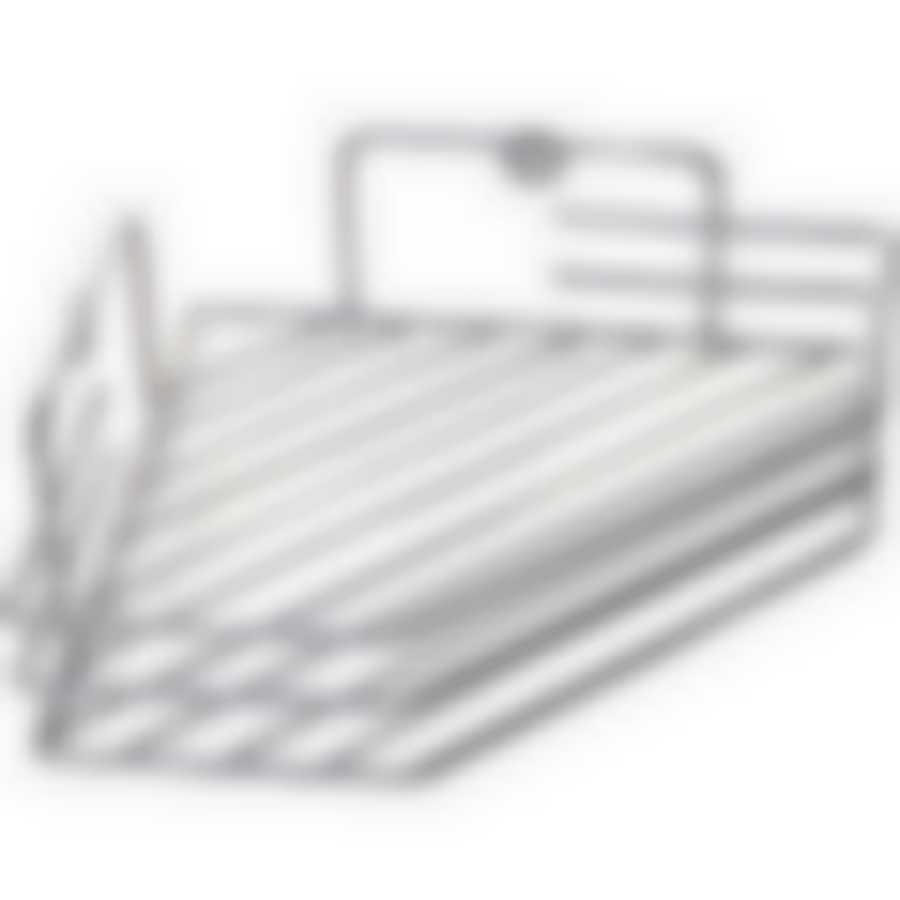 Полка угловая 1 секции хром