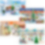 Разделочная доска "Зимние города". Размер 29х17см. 4диз. NEW