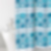 Штора д/ванн 180х200 ПВХ Cementine син.