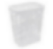 Корзина для белья ХАОС 32л (белый)