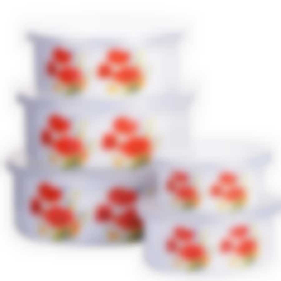 Набор мисок 5пр с/кр "Маки" МВ