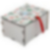 Шкатулка для чайных пакетиков и мелочей "ЗАЙЦЫ В ЕЛКАХ". Размер 19,5х15х11см. NEW