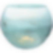 Ваза sfera Golden marble blue диаметр 20см