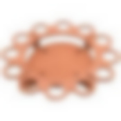 Подставка для кулича и яиц "Цветок".  Диаметр 24см, высота 4см NEW