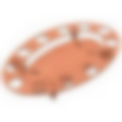 Подставка для кулича и яиц "Овал".  Размер 30х18,5х4см NEW