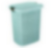 Корзина для белья БЯЗЬ 30л  Морская волна