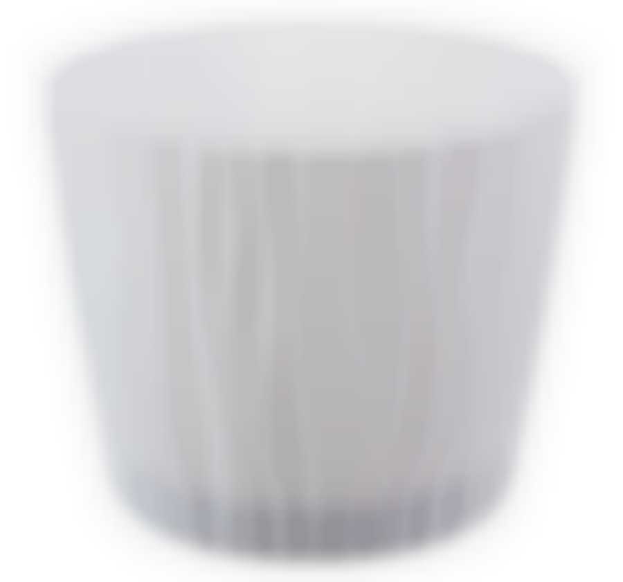 Кашпо ВОЛНА D200мм 4л с вкладышем  Белый