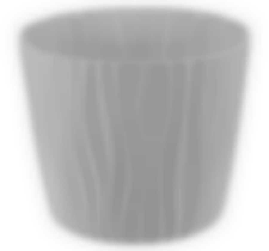 Кашпо ВОЛНА D200мм 4л с вкладышем  Серый