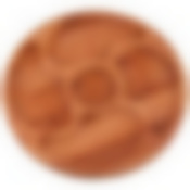 Менажница круглая agness Native 5 секций диаметр= 25 х 2,0 см