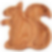 Менажница фигурная agness Native белочка 2 секции 20 х 20 х 2,0 см