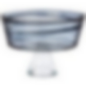 Блюдо на ножке Ababaster black диаметр 21 см, высота 16 cм