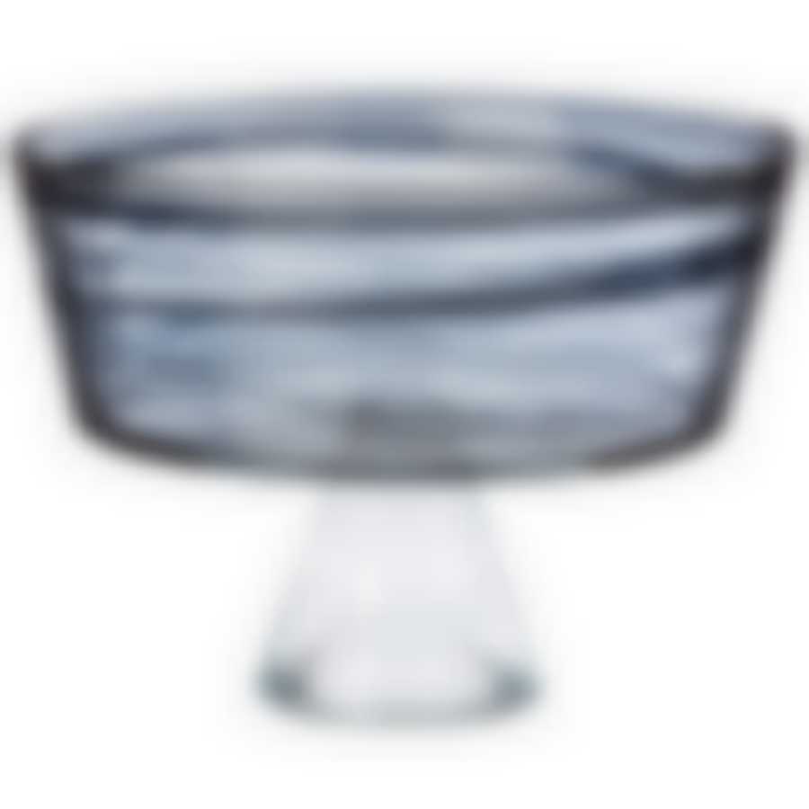 Блюдо на ножке Ababaster black диаметр 21 см, высота 16 cм