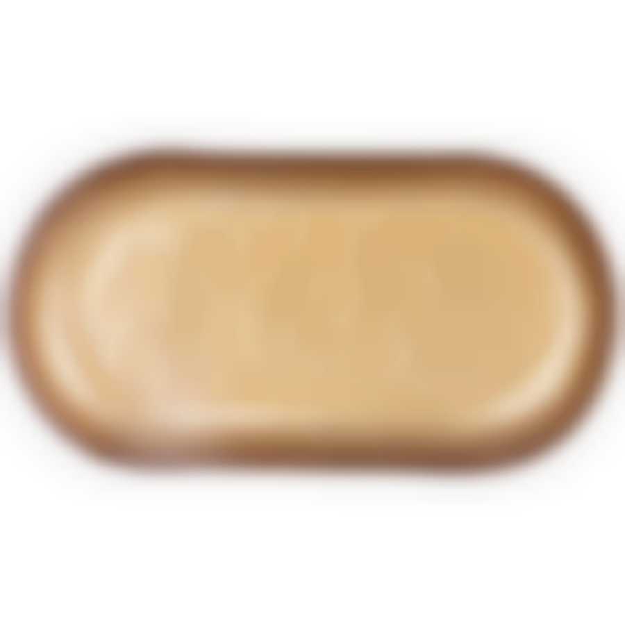 Блюдо овальное Natural taupe 27см