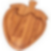 Менажница фигурная клубника agness Native , 20х20х2см