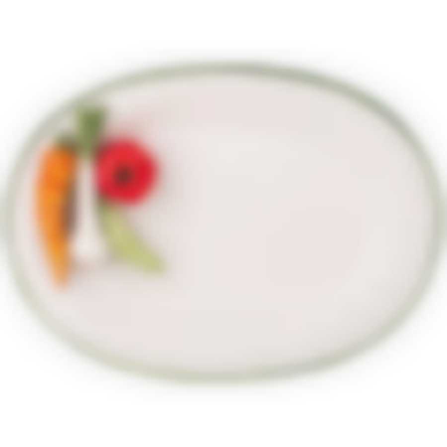 Блюдо овальное Овощи 35*26 см.