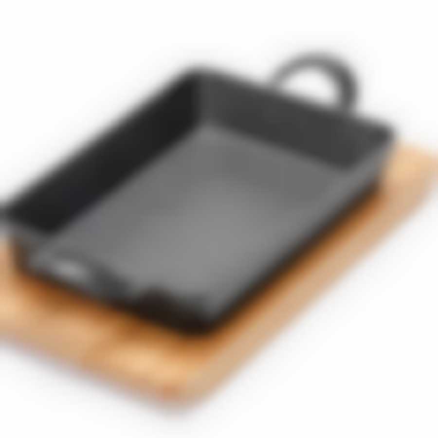 Сковорода 16х11,5см дер/под чугун МВ