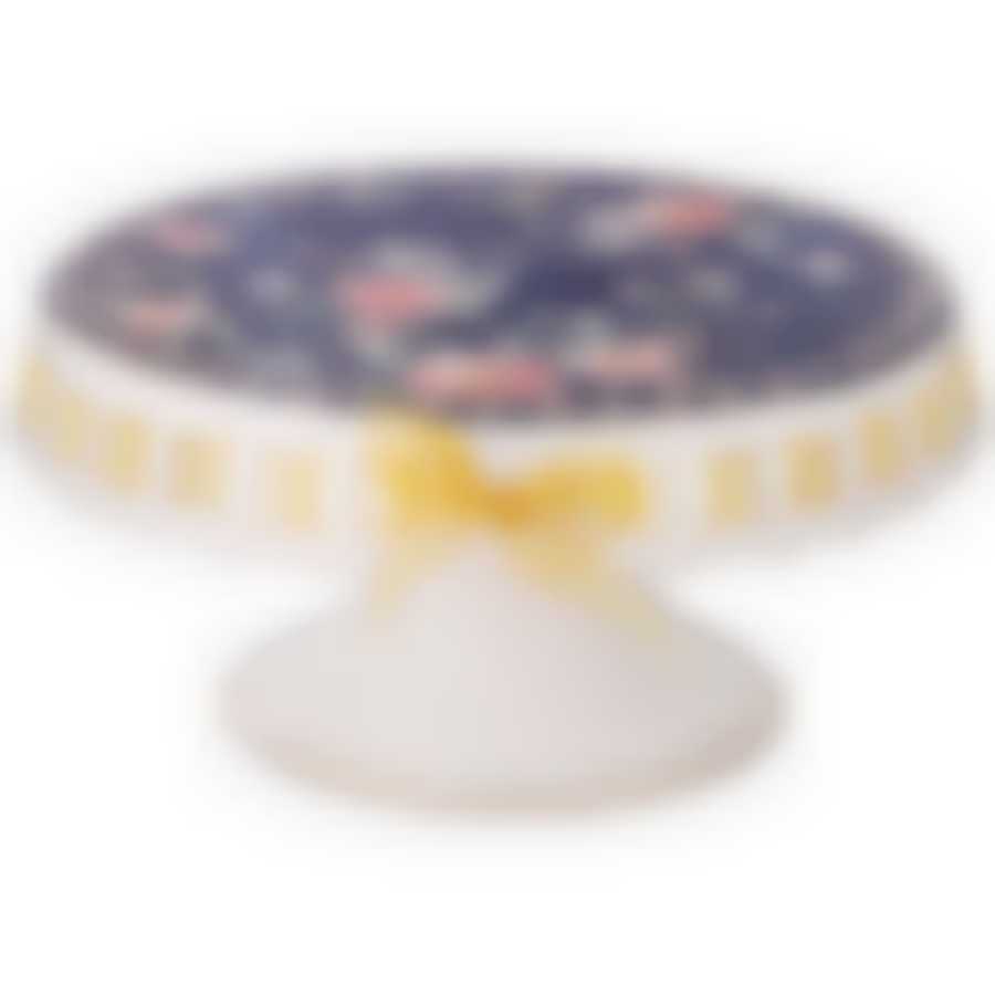 Тортовница на ножке lefard Grace 25*14 см синяя 