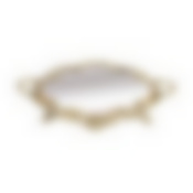 Поднос с ручками зеркальный 40х24см