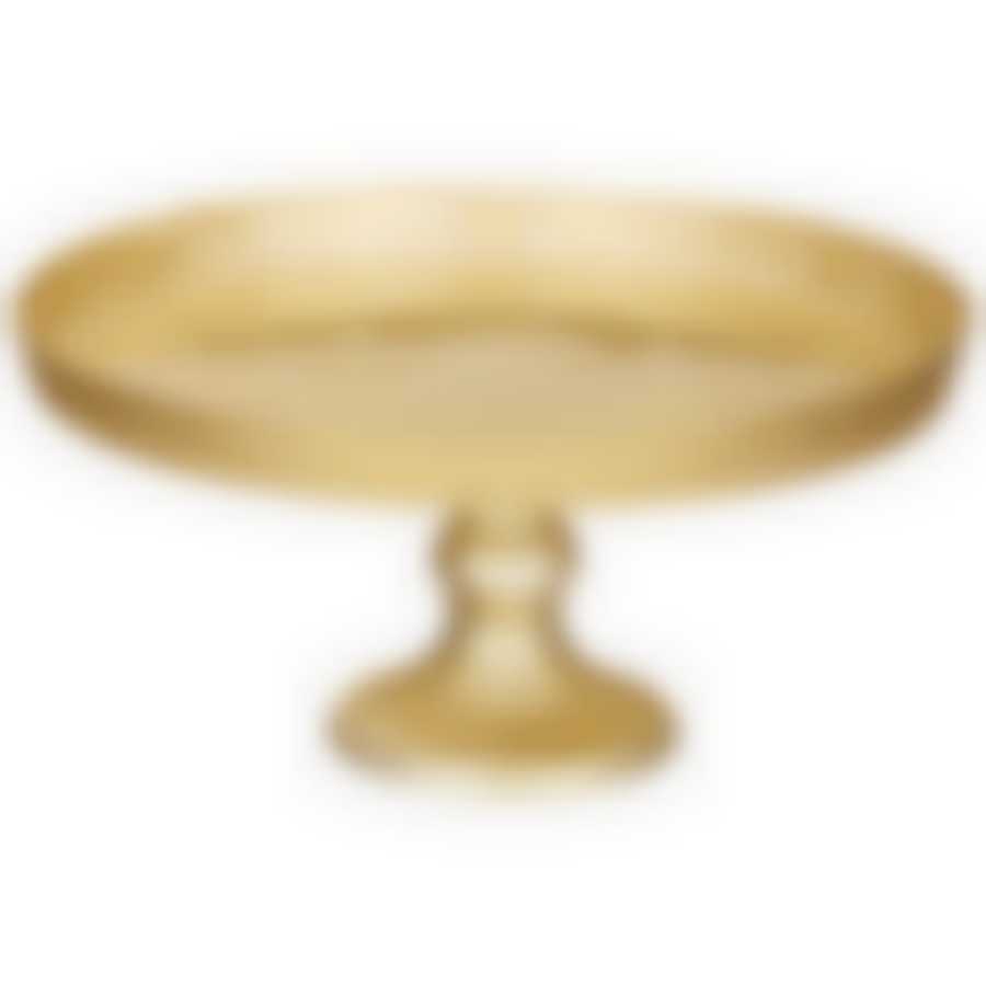 Блюдо на ножке Miracle gold shiny 21см