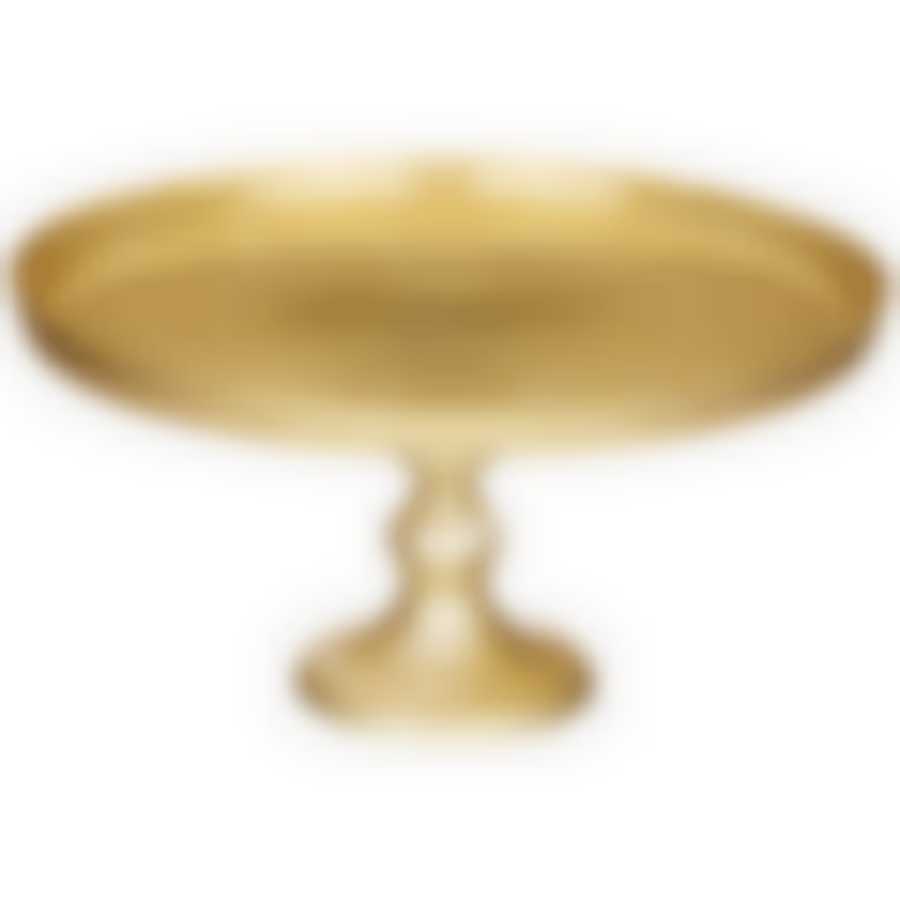 Блюдо на ножке Miracle gold shiny 28см