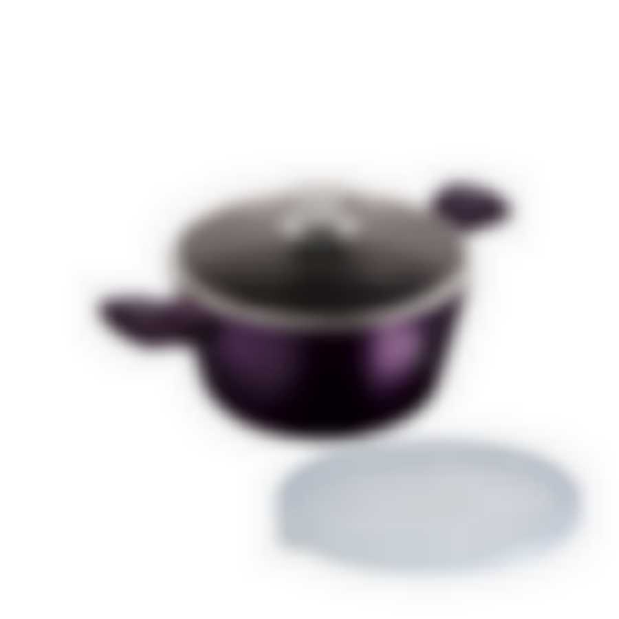 Purple Eclips Collection Кастрюля со стеклянной крышкой 20см