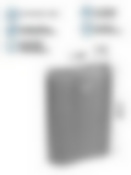 Подставка для ножей 22х17х7см (пластик) Linea BLOCK