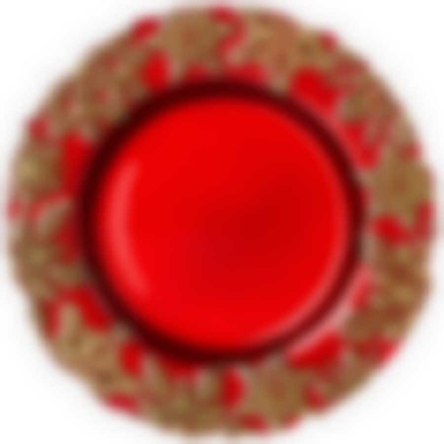 Тарелка Celebration red 22 см